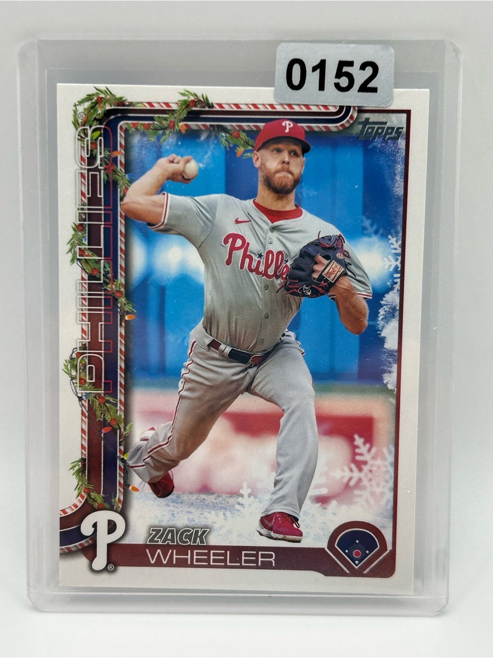 Zack Wheeler Philadelphia Phillies Topps Holiday Baseball Card ⚾️